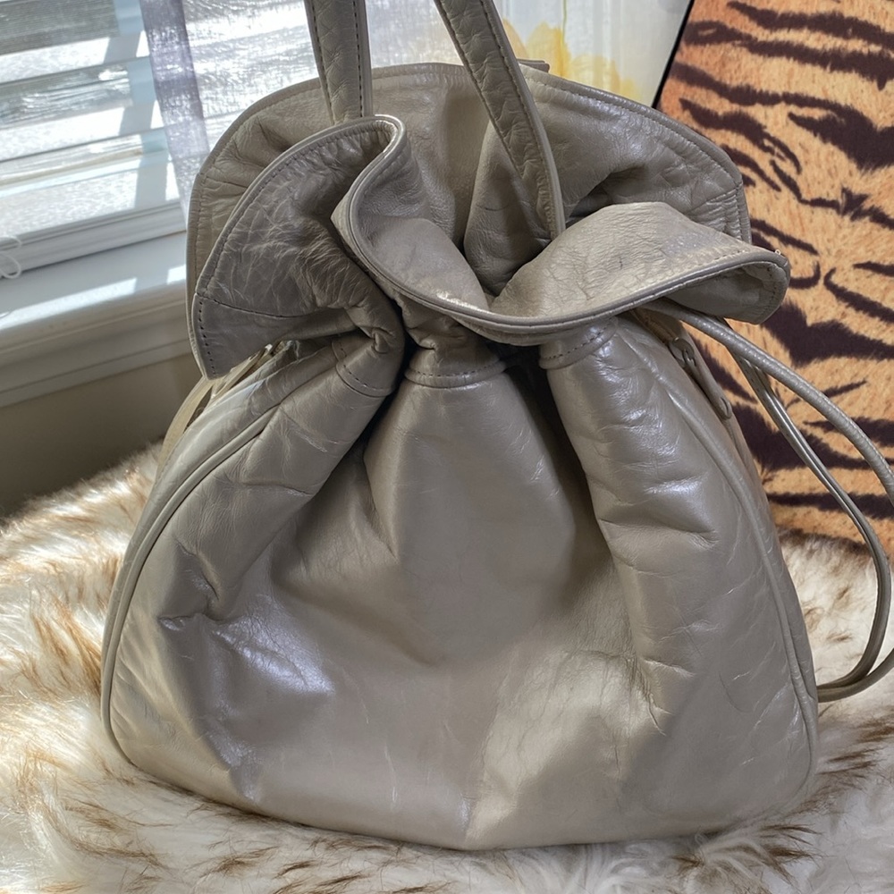 Vintage Drawstring Patchwork Animal Print Shoulde… - image 6